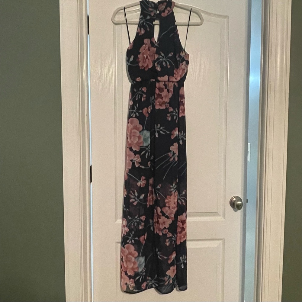 Floral halter Maxi dress